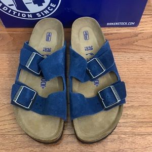birkenstock moroccan blue